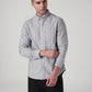 Men's Solid Slim Fit Oxford Shirt - 20 View