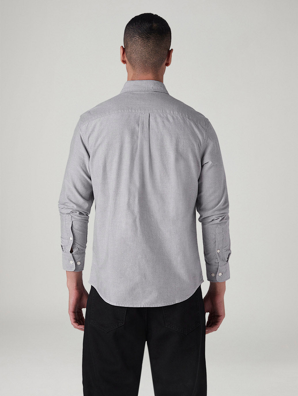Men's Solid Slim Fit Oxford Shirt - 20 View
