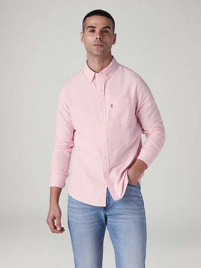 Men's Solid Slim Fit Oxford Shirt-image-39