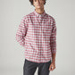Men's Checkered Slim Fit Textured Shirt - Styleshot View