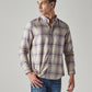 Men's Checkered Slim Fit Oxford Shirt - Styleshot View