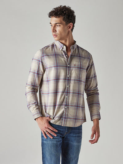 levi's Men's Checkered Slim Fit Oxford Shirt-picture-28