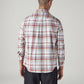 Men's Checkered Slim Fit Oxford Shirt - Back View