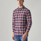 Men's Checkered Slim Fit Oxford Shirt - 20 View