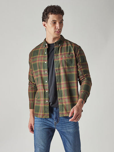 levi's Men's Checkered Slim Fit Oxford Shirt-picture-27