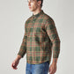 Men's Checkered Slim Fit Oxford Shirt - Side View