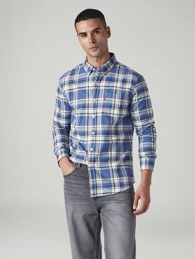 levi's Men's Checkered Slim Fit Oxford Shirt-picture-21