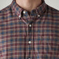 Men's Checkered Slim Fit Flannel Shirt - Detail View
