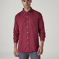 Men's Solid Slim Fit Shirt - Front View