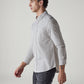 Men's Striped Slim Fit Oxford Shirt - Side View