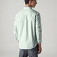 Men's Striped Slim Fit Oxford Shirt - Back View