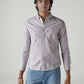 Men's Striped Slim Fit Oxford Shirt - Front View