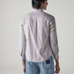 Men's Striped Slim Fit Oxford Shirt - Back View
