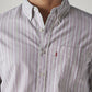 Men's Striped Slim Fit Oxford Shirt - Detail View