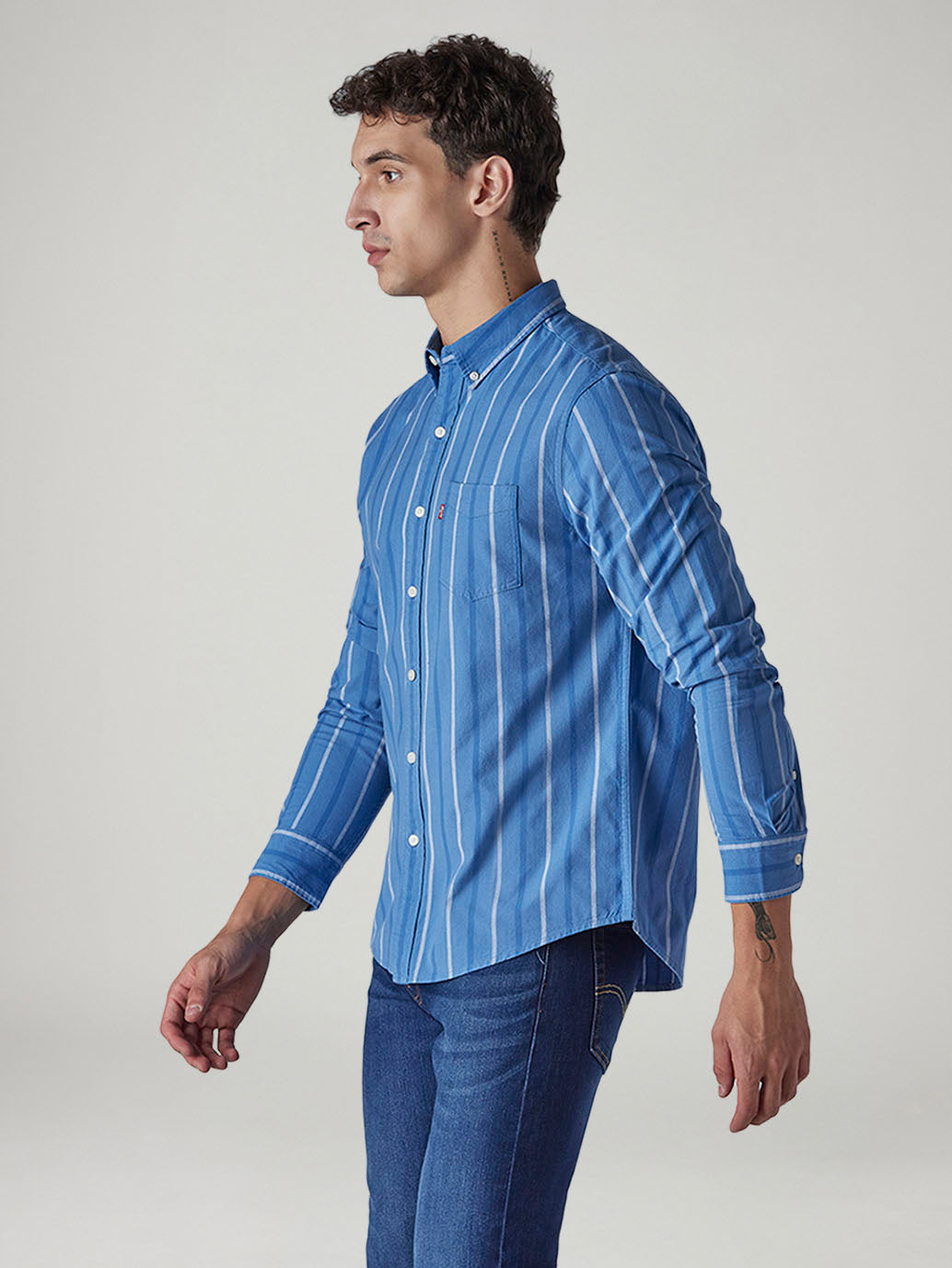 Men's Striped Slim Fit Shirt - 20 View