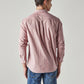 Men's Striped Slim Fit Oxford Shirt - Back View