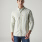 Men's Striped Slim Fit Oxford Shirt - Front View