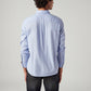 Men's Solid Slim Fit Oxford Shirt - Back View