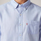 Men's Solid Slim Fit Oxford Shirt - Detail View