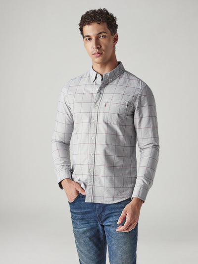 levi's Men's Checkered Relaxed Fit Oxford Shirt-picture-11