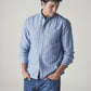 Men's Striped Slim Fit Oxford Shirt - Styleshot View