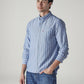 Men's Striped Slim Fit Oxford Shirt - Side View