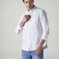 Men's Striped Slim Fit Oxford Shirt - 20 View