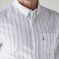 Men's Striped Slim Fit Oxford Shirt - 20 View