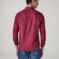 Men's Solid Button Down Collar Slim Fit Oxford Shirt - Back View