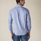 Men's Solid Button Down Collar Slim Fit Oxford Shirt - Back View