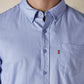 Men's Solid Button Down Collar Slim Fit Oxford Shirt - Detail View