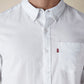 Men's Solid Button Down Collar Slim Fit Oxford Shirt - Detail View