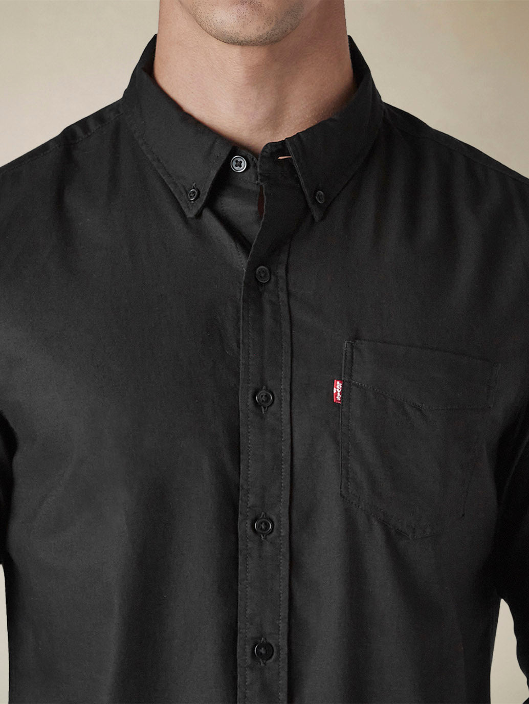 Men's Solid Button Down Collar Slim Fit Oxford Shirt - e195da9f-2668-4311-a842-1d52ccbe8cea View