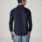 Men's Solid Button Down Collar Slim Fit Oxford Shirt - Back View