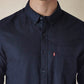 Men's Solid Button Down Collar Slim Fit Oxford Shirt - detail View