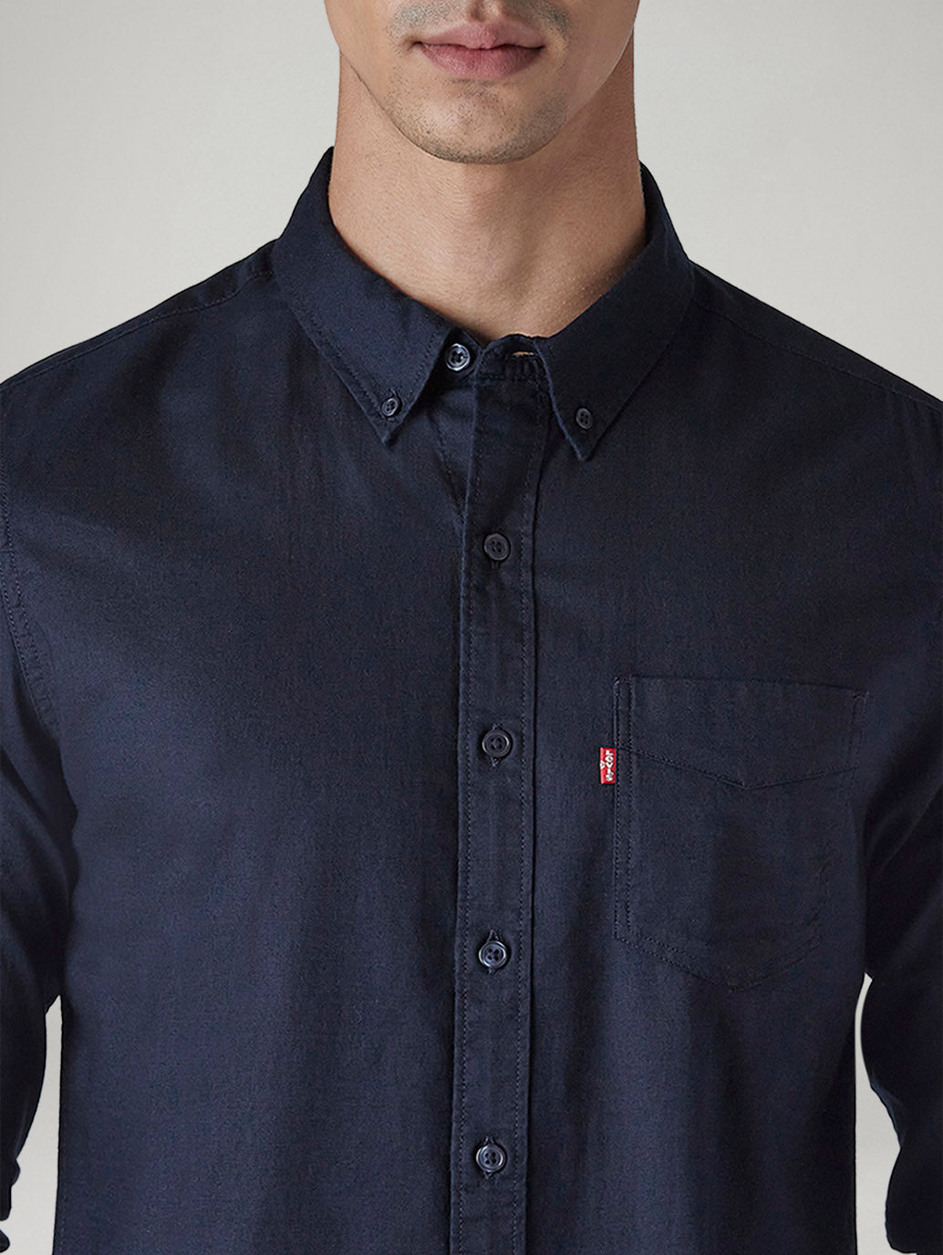 Men's Solid Button Down Collar Slim Fit Oxford Shirt - 20 View