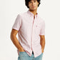 Men's Solid Slim Fit Oxford Shirt - Elevated View