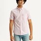 Men's Solid Slim Fit Oxford Shirt - Front View