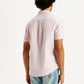 Men's Solid Slim Fit Oxford Shirt - Back View