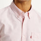 Men's Solid Slim Fit Oxford Shirt - Detail View