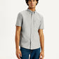 Men's Solid Slim Fit Oxford Shirt - Front View