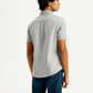 Men's Solid Slim Fit Oxford Shirt - Back View