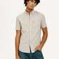 Men's Solid Slim Fit Oxford Shirt - Elevated View