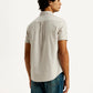 Men's Solid Slim Fit Oxford Shirt - Back View