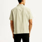 Men's Self Design Relaxed Fit Resort Collar Shirt - Back View