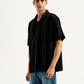 Men's Striped Relaxed Fit Resort Collar Shirt - Side View