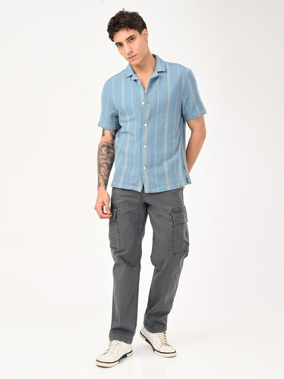 levi's Men's Striped Slim Fit Resort Collar Shirt-picture-26