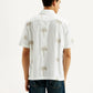 Men's Printed Relaxed Fit Resort Collar Shirt - Back View