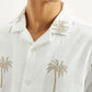 Men's Printed Relaxed Fit Resort Collar Shirt - Detail View
