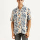 Men's All Over Print Multi Color Slim Fit Camp Shirt - Styleshot View